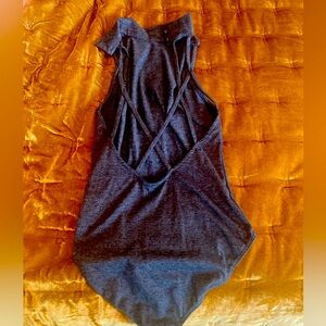 Nasty 🖤 gal cross back high neck bodysuit